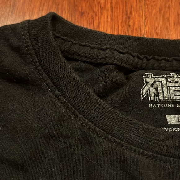 Kagamine Rin Hatsune Miku T-Shirt Graphic Tee Anime Black size LG - Picture 11 of 11